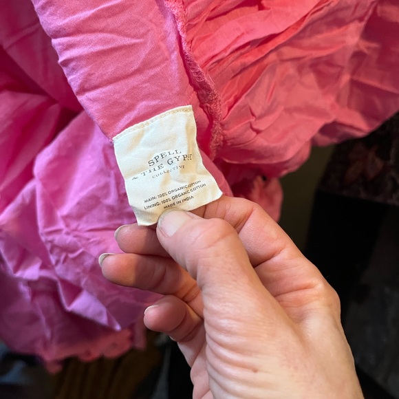 Spell Pink Tiered Maxi Skirt XS - Picture 6 of 6